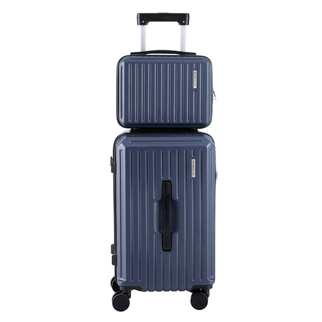 Wanderlite TSA navy trunk luggage, 2pcs.