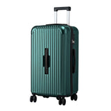 Wanderlite 28" Trunk Luggage Suitcase Travel 5 Wheels Type-C Port TSA Green.