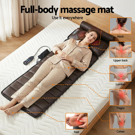 Heated vibration airbag mattress, foldable.