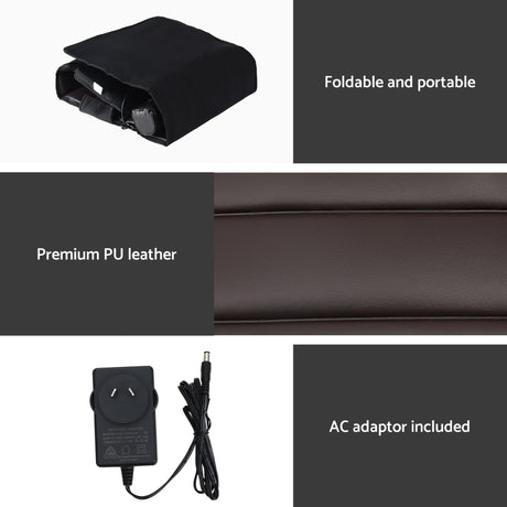 Heated vibration airbag mattress, foldable.