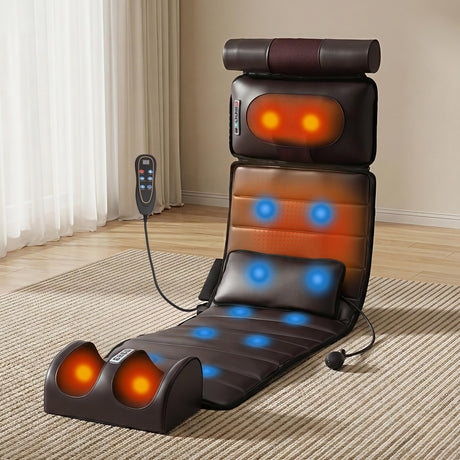 Heated vibration airbag mattress, foldable.