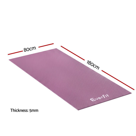Purple floor rug, fade resistant, easy to clean, lightweight.