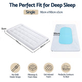 Giselle 5cm single memory foam mattress topper, pillow top with gel foam