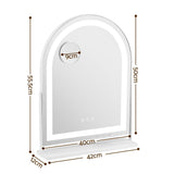 Embellir Makeup Mirror with Lights Hollywood Vanity Mirror 3 Colour LED White 40x50cm