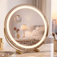 Embellir 50cm Hollywood Makeup Mirror with Lights and 10X Magnifier Round Gold.