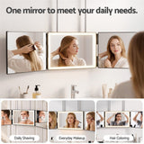 Embellir 3 Way Mirror with LED Lights for Self Hair Cutting