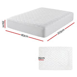 Giselle Waterproof Mattress Protector 100% Cotton Quilted Fitted Cover King
