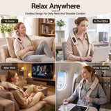 Livemor Neck Massager with Heat Pillow Shiatsu Shoulder Back Massager Pain Relief Tissue Kneading - Shoppers Spot Health & Beauty > Massage & Relaxation > Massagers - Alternate view 8