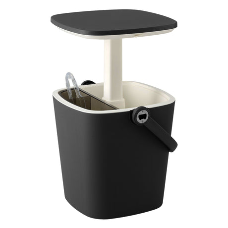 Gardeon Tong black portable bar table, 15L.