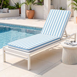Gardeon Outdoor Chaise Lounge Cushion Lounge Chair Pad Sunbed Mattress Blue