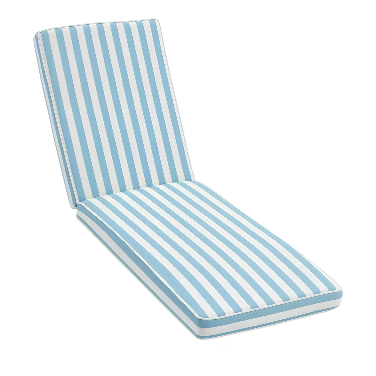Gardeon Outdoor Chaise Lounge Cushion Lounge Chair Pad Sunbed Mattress Blue
