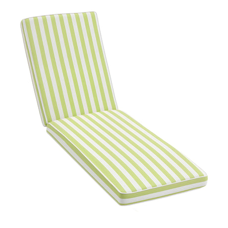 Green chair pad, quick drying, lightweight.