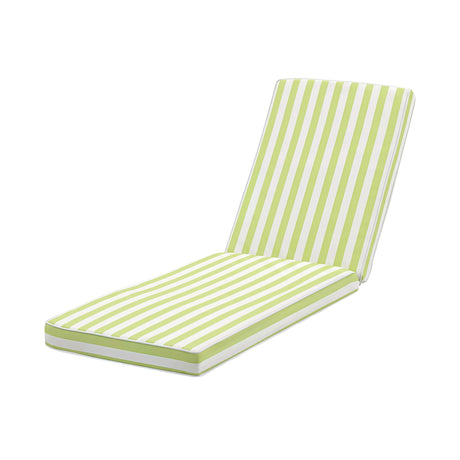 Green chair pad, quick drying, lightweight.