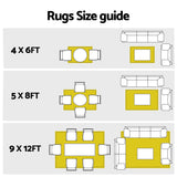 Gardeon Outdoor Rugs 274x366cm Large Carpet Reversible PP Dual-Sided Area Mat Patio Rug Grey