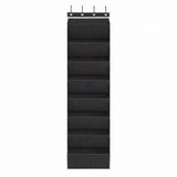 Artiss Over Door Shoe Organiser Storage 8-Tier Pantry Hanger Rack Fabric Black