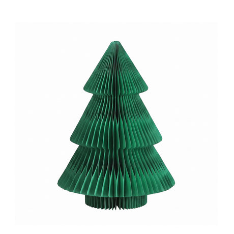 Another view of the 47cm green paper tree, needing no tools.