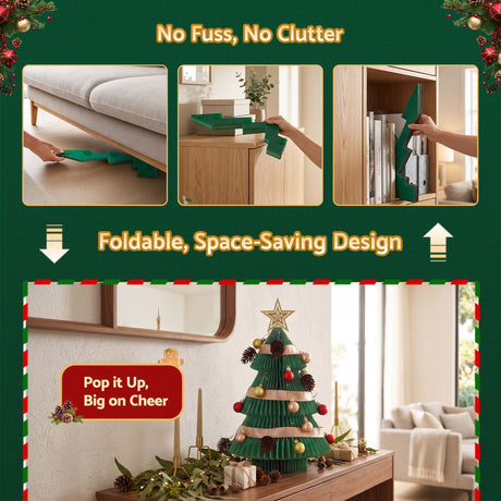 The 47cm green paper tree shown again, for outdoor use.