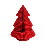 Jingle Jollys Paper Christmas Tree 47CM w/ Star Topper Xmas Decoration Tabletop Red DIY Ornament Set
