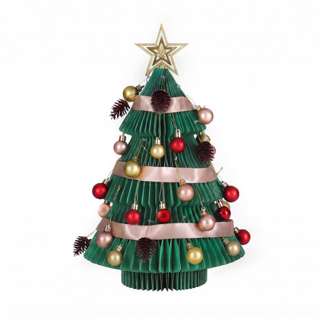 Another view of the 61cm green paper tree, for outdoor use.