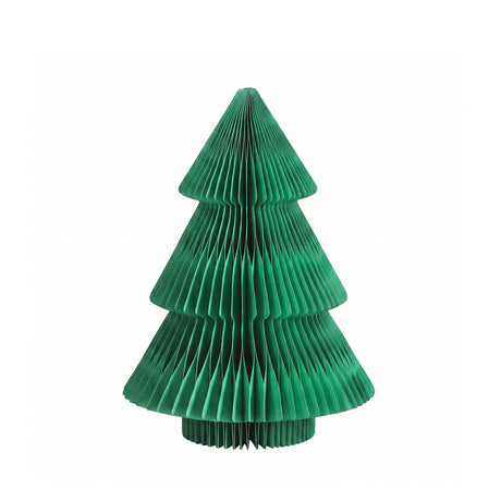 Another view of the 61cm green paper tree, needing no tools.
