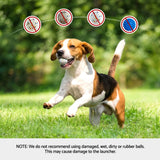 i.Pet Dog Ball Launcher Thrower with 6 ETPU Balls & 14/18/22m Launch Distance Black