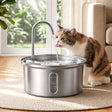 i.Pet 3.2L Cat Water Fountain Pet Feeder Dog Drinking Dispenser 304 Stainless Steel - Shoppers Spot Pet Care > Cat Supplies > Cat Bowls, Feeders & Waterers