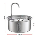 i.Pet 3.2L Cat Water Fountain Pet Feeder Dog Drinking Dispenser 304 Stainless Steel - Shoppers Spot Pet Care > Cat Supplies > Cat Bowls, Feeders & Waterers - Alternate view 3