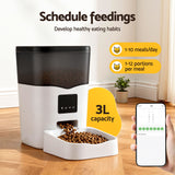 i.Pet 3L WiFi automatic pet feeder, white