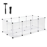 i.Pet Dog Playpen 20 Panels with Baseboard DIY Enclosure Small Animal Rabbit Pen 125CM.