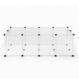 i.Pet Dog Playpen 20 Panels with Baseboard DIY Enclosure Small Animal Rabbit Pen 125CM.