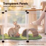 i.Pet Pet Dog Playpen 20 Panels with Baseboard DIY Enclosure Small Animal Rabbit Pen