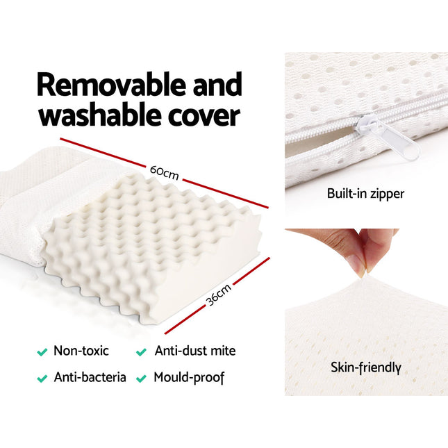 Giselle Bedding Natural Latex Pillow Twin Pack