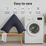 Grey nursing body cushion, machine washable.