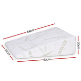 Giselle Bedding Wedge Pillow Gel Memory Foam Ergonomic Support Bamboo Cover