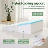 Giselle Bedding Wedge Pillow Gel Memory Foam Ergonomic Support Bamboo Cover