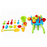 Keezi Kids Sandpit Beach Toys Set Wheelbarrow Shovels Animal Molds Sand Play