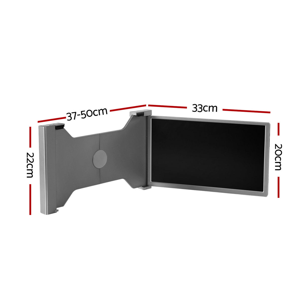 Devanti Portable Monitor Laptop Screen Extender Dual Display 1080P IPS USB C