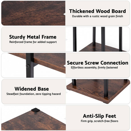 Brown tier plant stand.