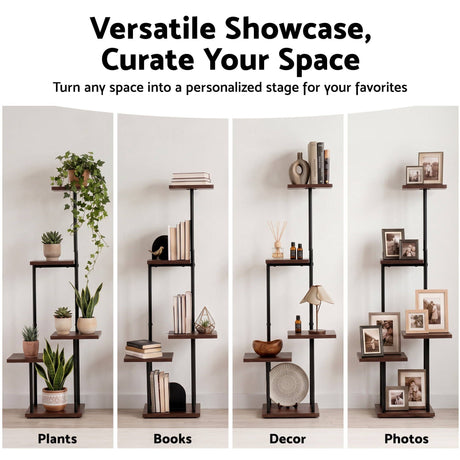 Brown tier plant stand.