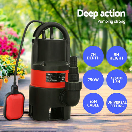 Giantz Sump Flooding sewage pumps, 750W.