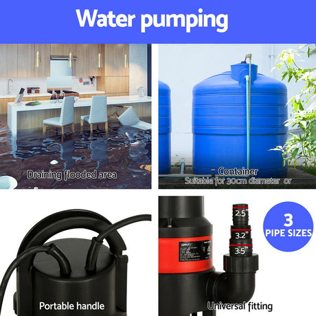 Giantz Sump Flooding sewage pumps, 750W.
