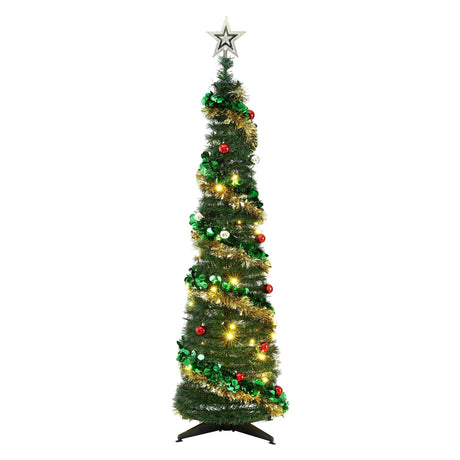 160cm pop-up tree, folds flat for storage.