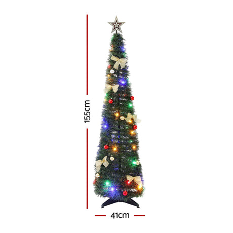 155cm pop-up tree, battery operated.