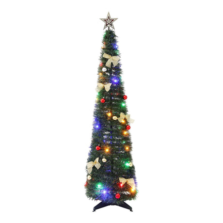 155cm pop-up tree, arriving pre-decorated.