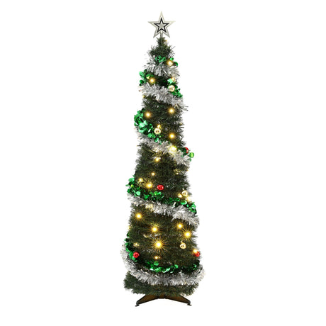 155cm pop-up tree, arriving pre-decorated.
