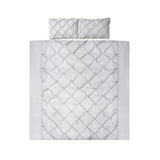 Grey quilt cover, king size, machine washable.