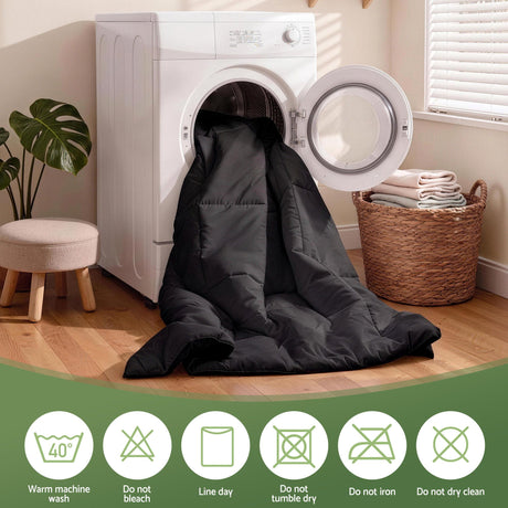 Microfibre all season, super king size, breathable.