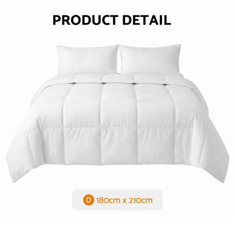 Quilt, double size, supplied with a storage bag.