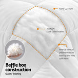 Giselle Bedding King Quilt, 200GSM Summer Duck Down Feather Doona Insert