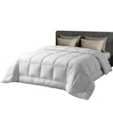 Giselle Bedding Wool Quilt 500GSM Thick King Winter Doona Baffle Box Construction 100% Wool Filling